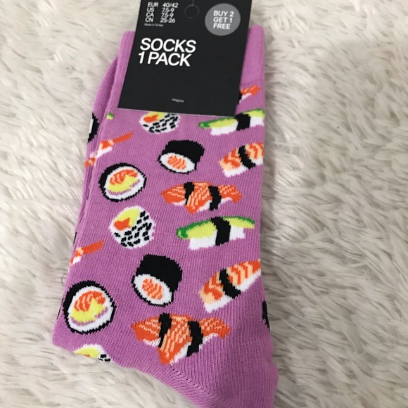Unisex Sushi Socks! Super cute and fun - Picture 3 of 3